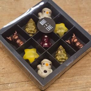 Doosjes kerstpralines - 9 stuks